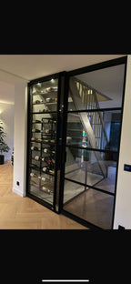 Stalen Wijnkast op Maat met taatsdeur - Utrecht 2024