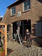 Buitenpui met toog vervangen in woonboerderij | Zegveld